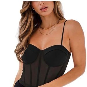 New. REORIA Women's Sexy Mesh
Sheer Spaghetti Strap Going Out. Large.